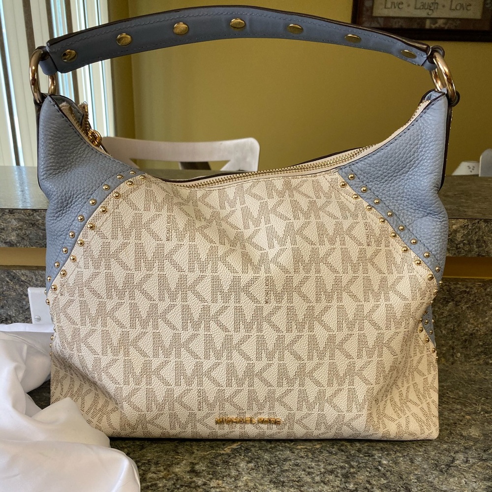 Michael kors studded shoulder bag